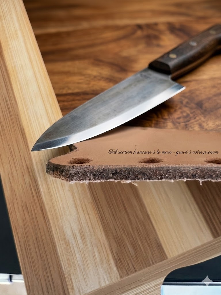 Le Strop ou Cuir d'affûtage – Fabrication Française fait main- 42cm x 6cm X 2cm