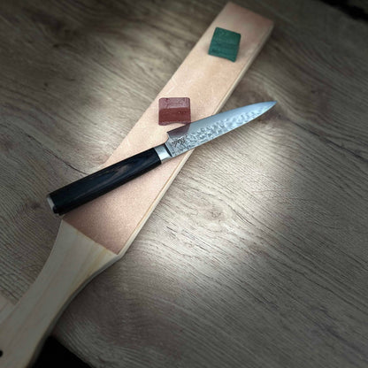 Le Strop ou Cuir d'affûtage – Fabrication Française fait main- 42cm x 6cm X 2cm