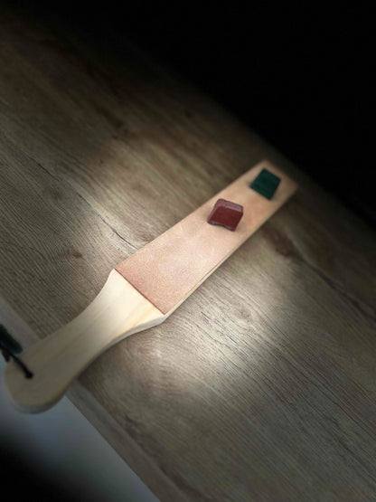 Le Strop ou Cuir d'affûtage – Fabrication Française fait main- 42cm x 6cm X 2cm