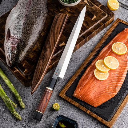 Yanagiba - Premium Édition  Manche en Corne de Buffle et Bois  - livraison offerte