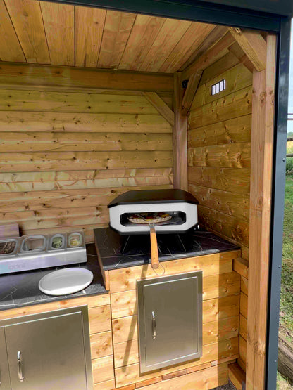 KIT KITCHEN CHEF   !  CUISINE + PLANCHA ELECTRIQUE + FOUR A PIZZA + VOLET ROULANT