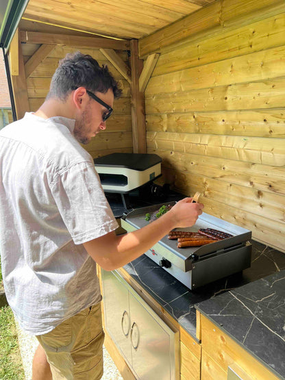 KIT KITCHEN CHEF   !  CUISINE + PLANCHA ELECTRIQUE + FOUR A PIZZA + VOLET ROULANT