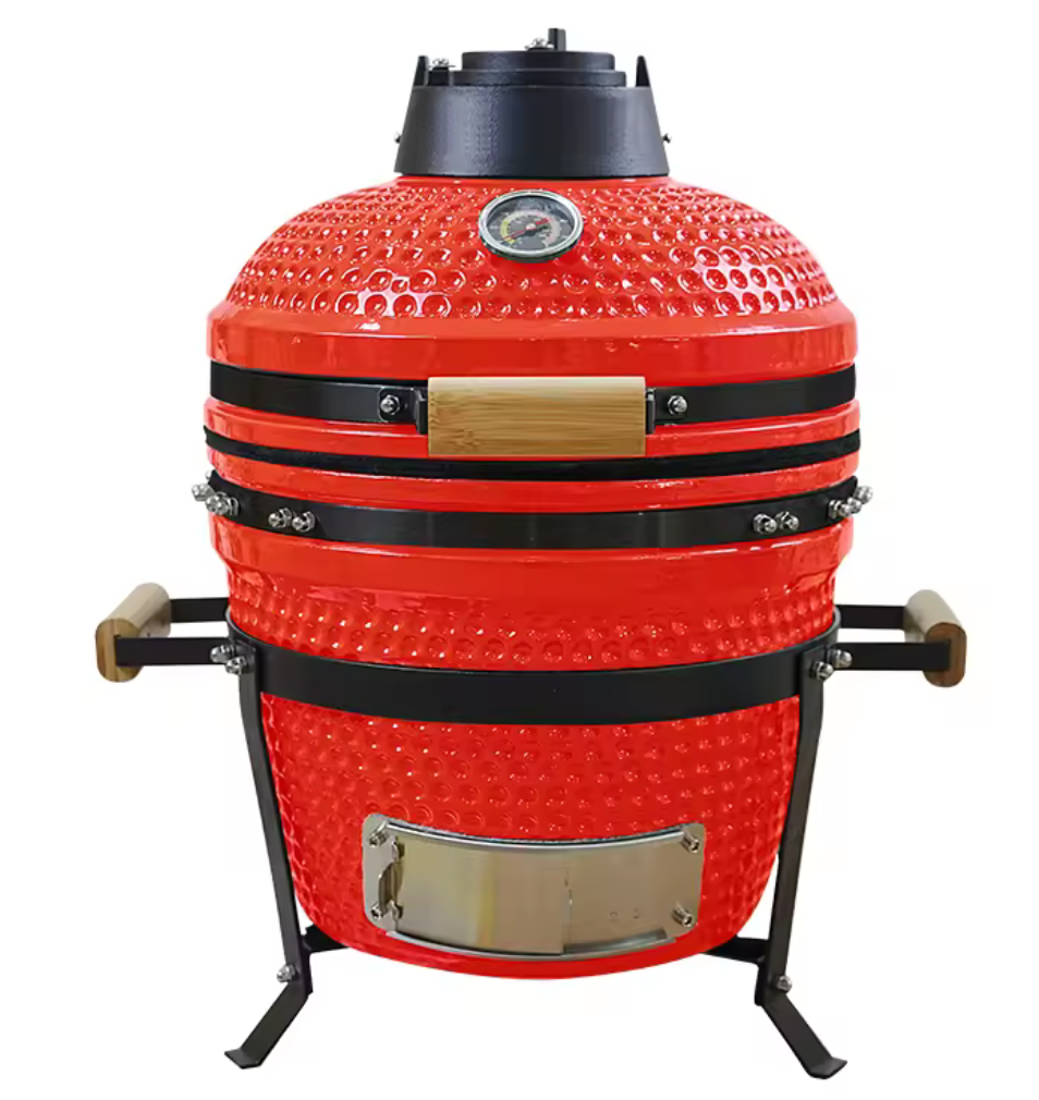 Barbecue Kamado 16" (Ø 41cm) - Céramique Haute Densité - Noir - Personnalisable
