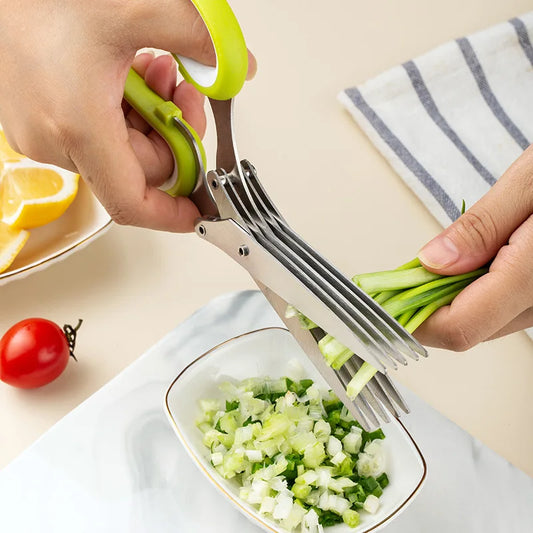 Ciseaux de Cuisine 5 Lames : L'allié fraîcheur ultra-rapide