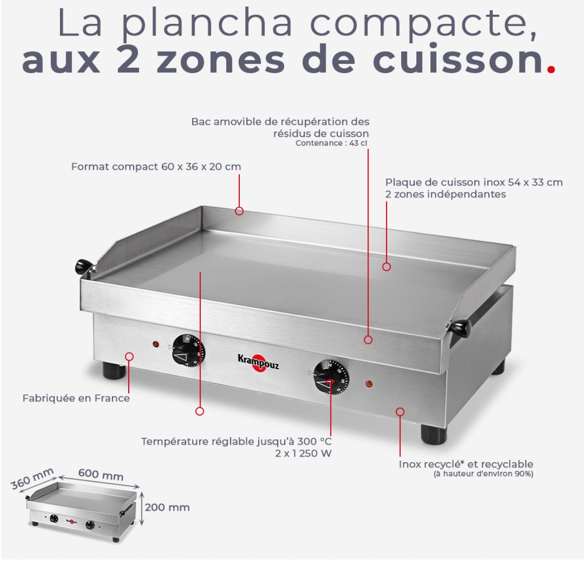 Plancha Samba Électrique Krampouz
