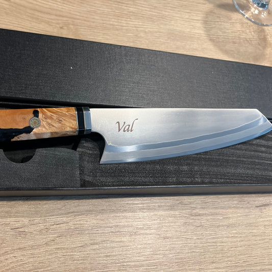 San Mai Kiristuke Chef style Japonais (gravé à vos initiales) - livraison offerte