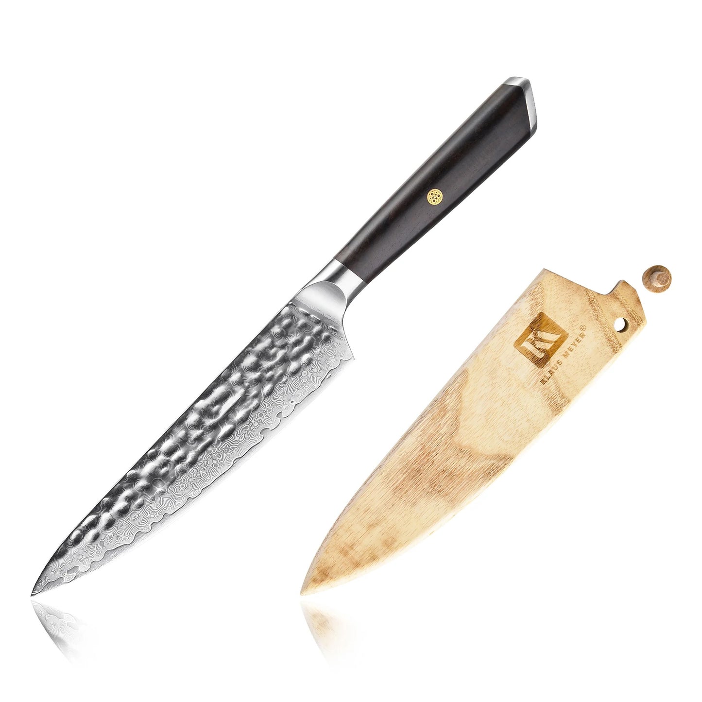 Couteau de Chef Lame Éclipse — Couteau Damassé d’Exception