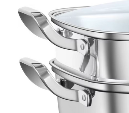 FusionSteam ! Cuit-vapeur inox grande capacité 30cm multi-usage - livraison offerte
