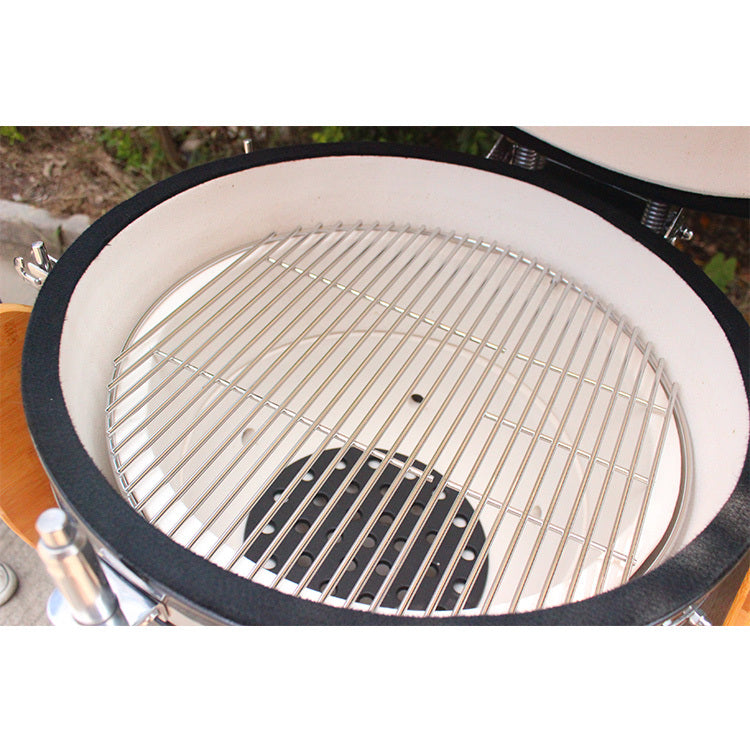 Barbecue Kamado 21" (Ø 52cm) - Céramique Haute Densité - Noir - Personnalisable